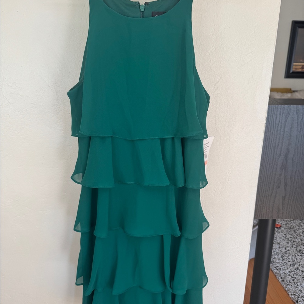 Macy's Green Layered Dress